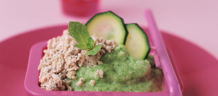 Lamb and Mint Zucchini Puree