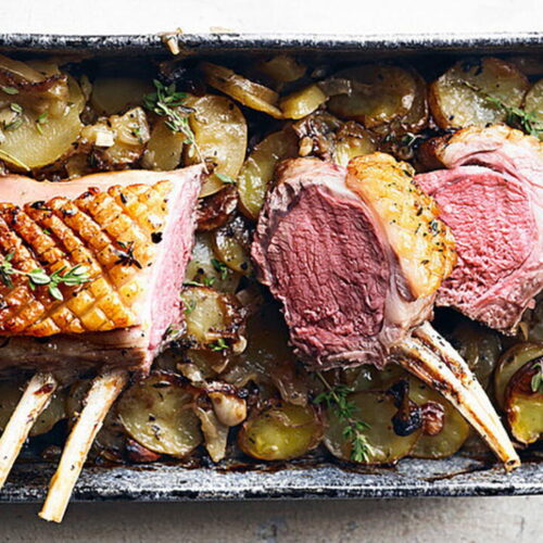 Rack of Lamb and Garlic Confit Potatoes