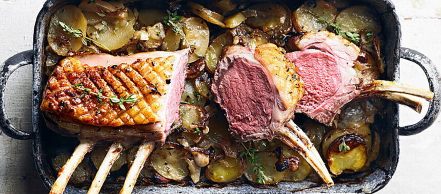 Rack of Lamb and Garlic Confit Potatoes