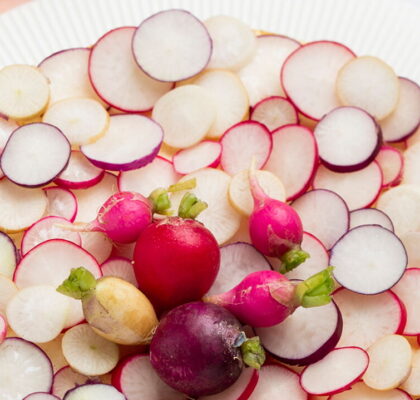 Baked Parmesan and Radish Cheesecake