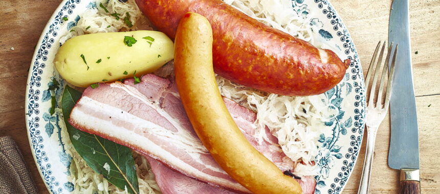 Alsatian Sauerkraut with White Wine