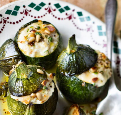 Stuffed Zucchini with Brousse