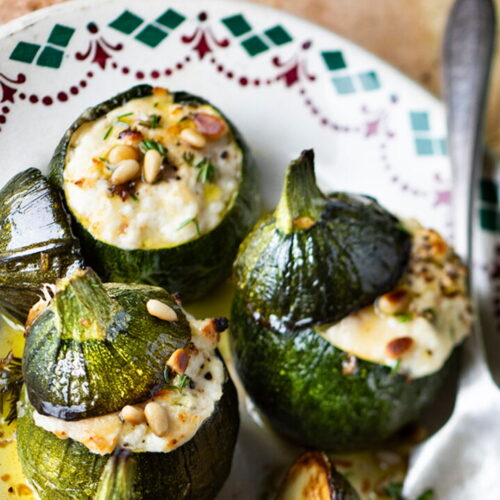 Stuffed Zucchini with Brousse