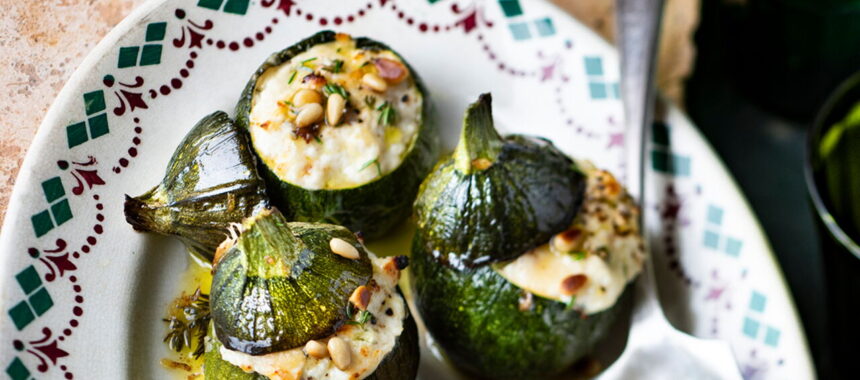 Stuffed Zucchini with Brousse