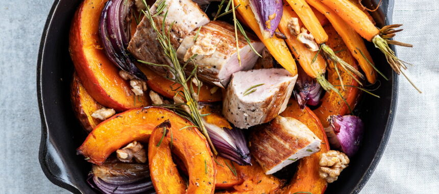 Pork Tenderloin with Roasted Pumpkin