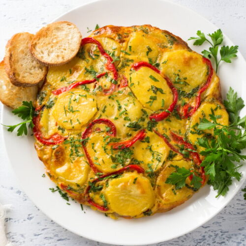 Bell Pepper and Potato Frittata