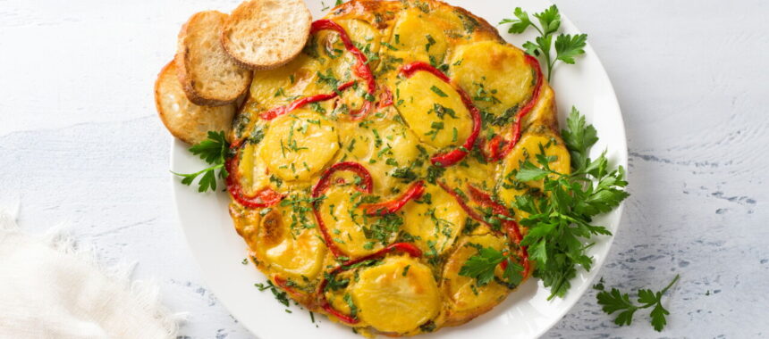 Bell Pepper and Potato Frittata