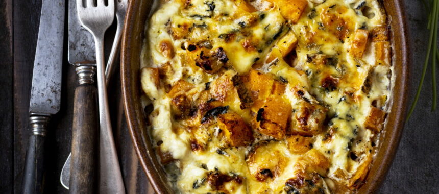 Butternut Squash Gratin with Gorgonzola