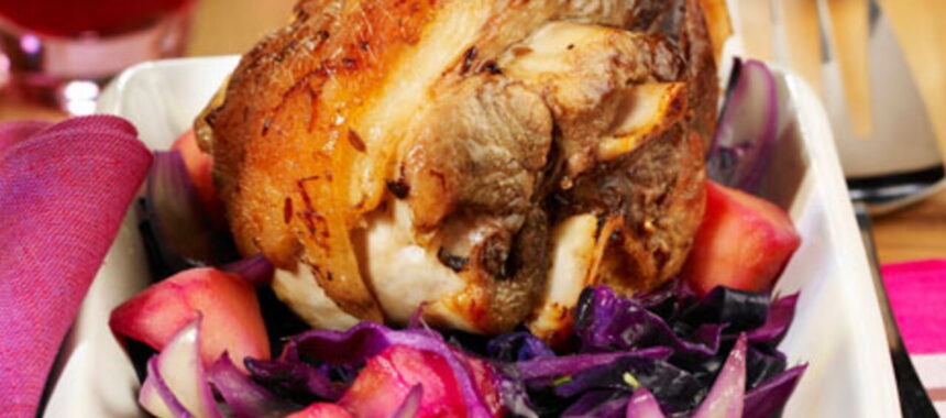 Pork Shank with Red Cabbage