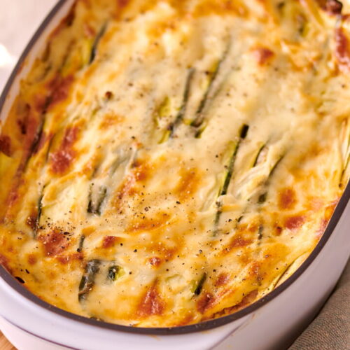 Zucchini and Tuna Lasagna with Bechamel