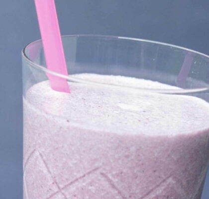 Blackberry Banana Milkshake