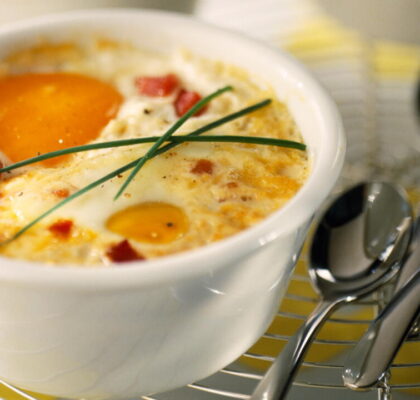 Egg Cocotte with Bacon