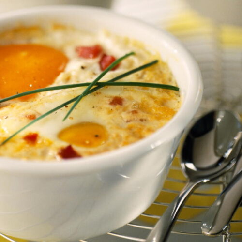 Egg Cocotte with Bacon