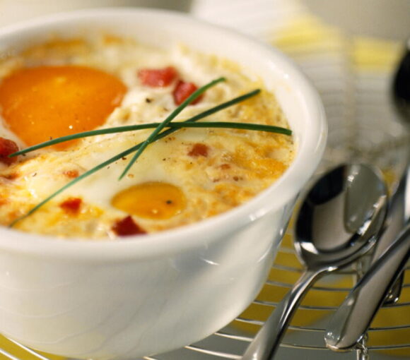 Egg Cocotte with Bacon