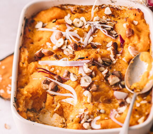 Butternut Squash and Chicken Parmentier