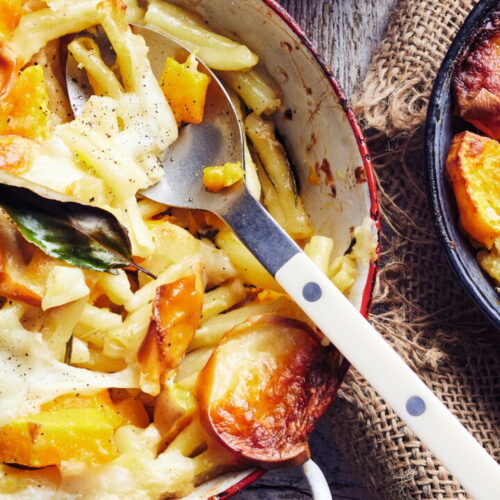 Casarecce Pasta with Pumpkin and Smoked Scamorza