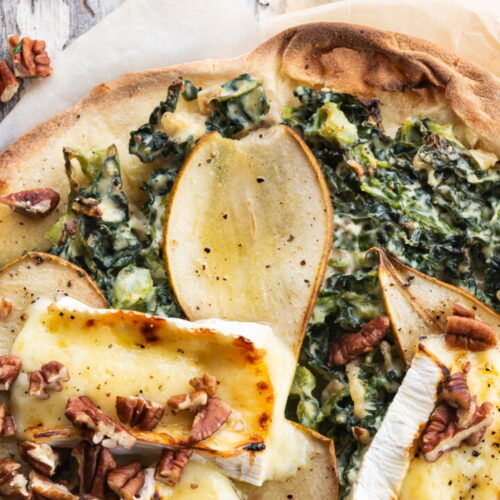 Camembert and Pear Pizza