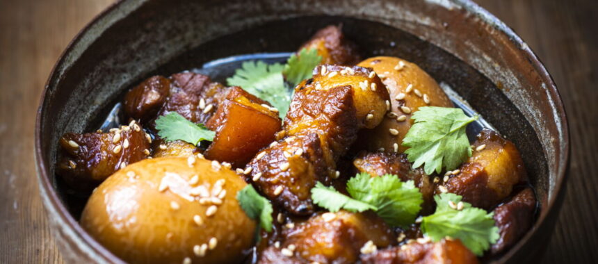 Caramelized Pork Belly with Chinese Five Spices