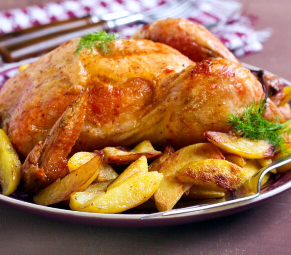 Oven-Roasted Chicken with Tender Potatoes