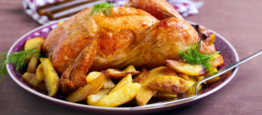 Oven-Roasted Chicken with Tender Potatoes