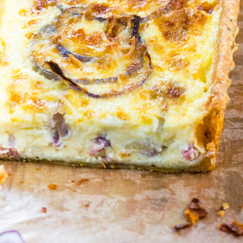 Red Onion Quiche Lorraine