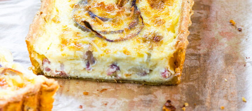 Red Onion Quiche Lorraine