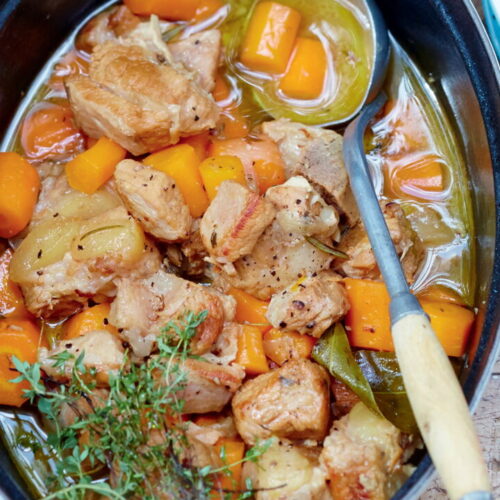 Veal Neck Stew with Carrots and Ginger