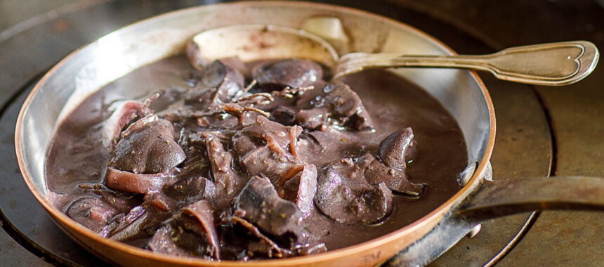 Beef Kidneys in Red Wine