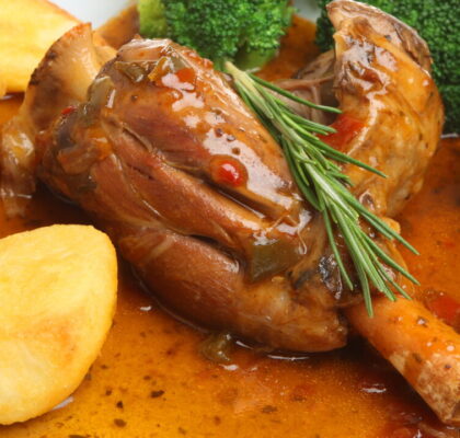 Slow-Cooked Lamb Shanks in the Oven