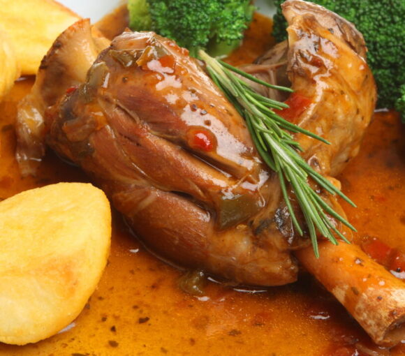 Slow-Cooked Lamb Shanks in the Oven