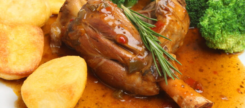 Slow-Cooked Lamb Shanks in the Oven