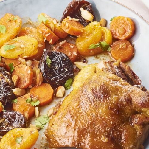 Duck Confit Tagine with Dried Fruits