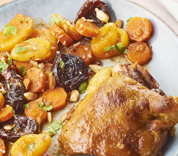 Duck Confit Tagine with Dried Fruits