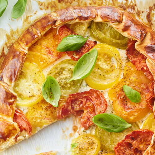 Multicolored Tomato Tart