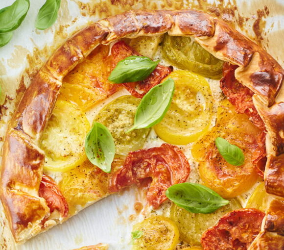 Multicolored Tomato Tart