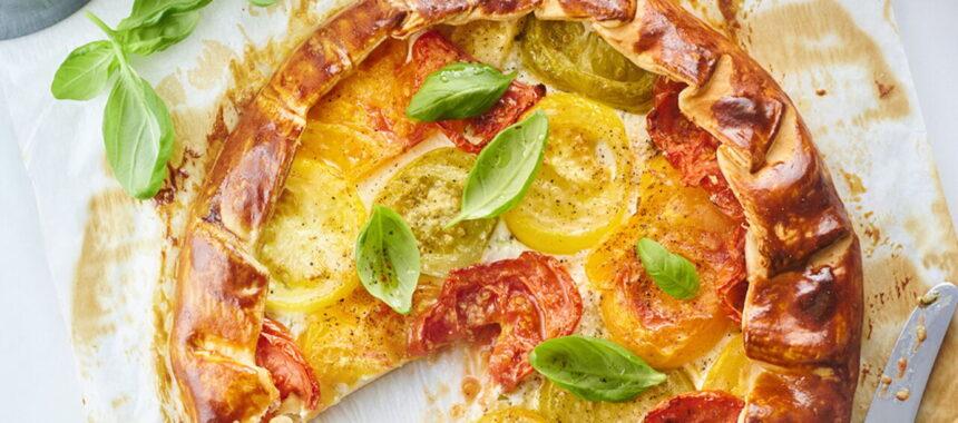 Multicolored Tomato Tart