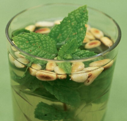 Mint Tea with Pine Nuts