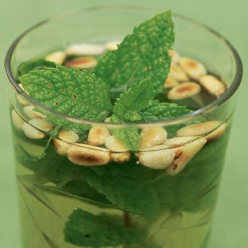 Mint Tea with Pine Nuts