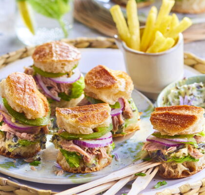 Tuna Burgers with Seaweed Mayonnaise