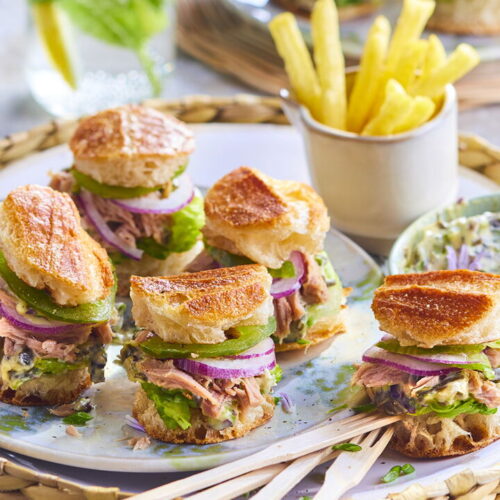 Tuna Burgers with Seaweed Mayonnaise