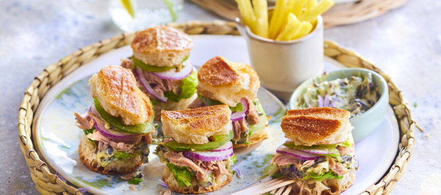 Tuna Burgers with Seaweed Mayonnaise