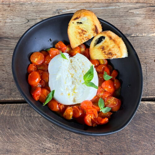 Burrata with Slow-Roasted Cherry Tomatoes