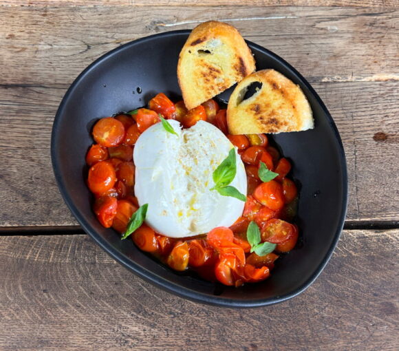 Burrata with Slow-Roasted Cherry Tomatoes