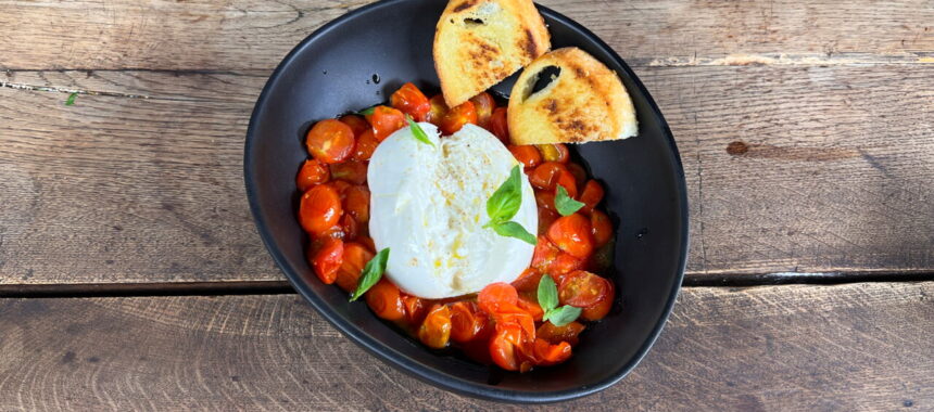 Burrata with Slow-Roasted Cherry Tomatoes