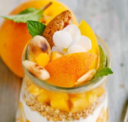 Apricot and Bitter Almond Pannacotta