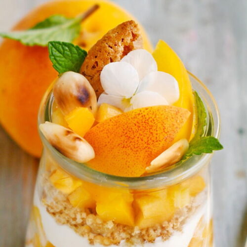 Apricot and Bitter Almond Pannacotta