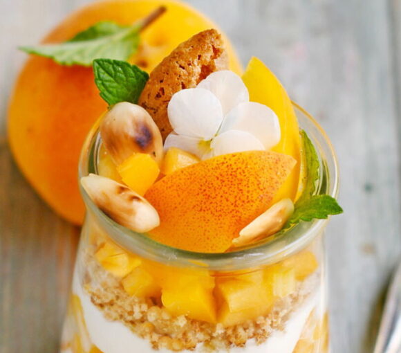 Apricot and Bitter Almond Pannacotta