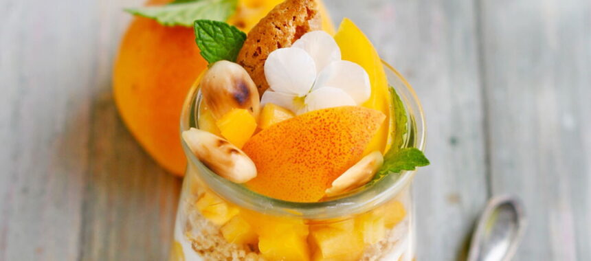 Apricot and Bitter Almond Pannacotta