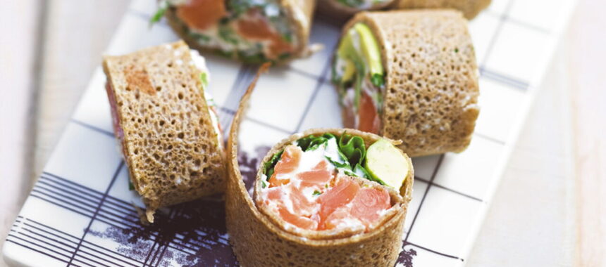 Fresh Salmon Wraps