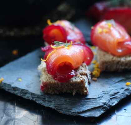 Beetroot Gravlax Salmon